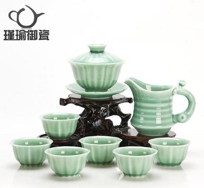 瑾瑜御瓷 景德鎮(zhèn)與龍泉瓷器的完美融合——功夫茶具套裝與化妝品應(yīng)用